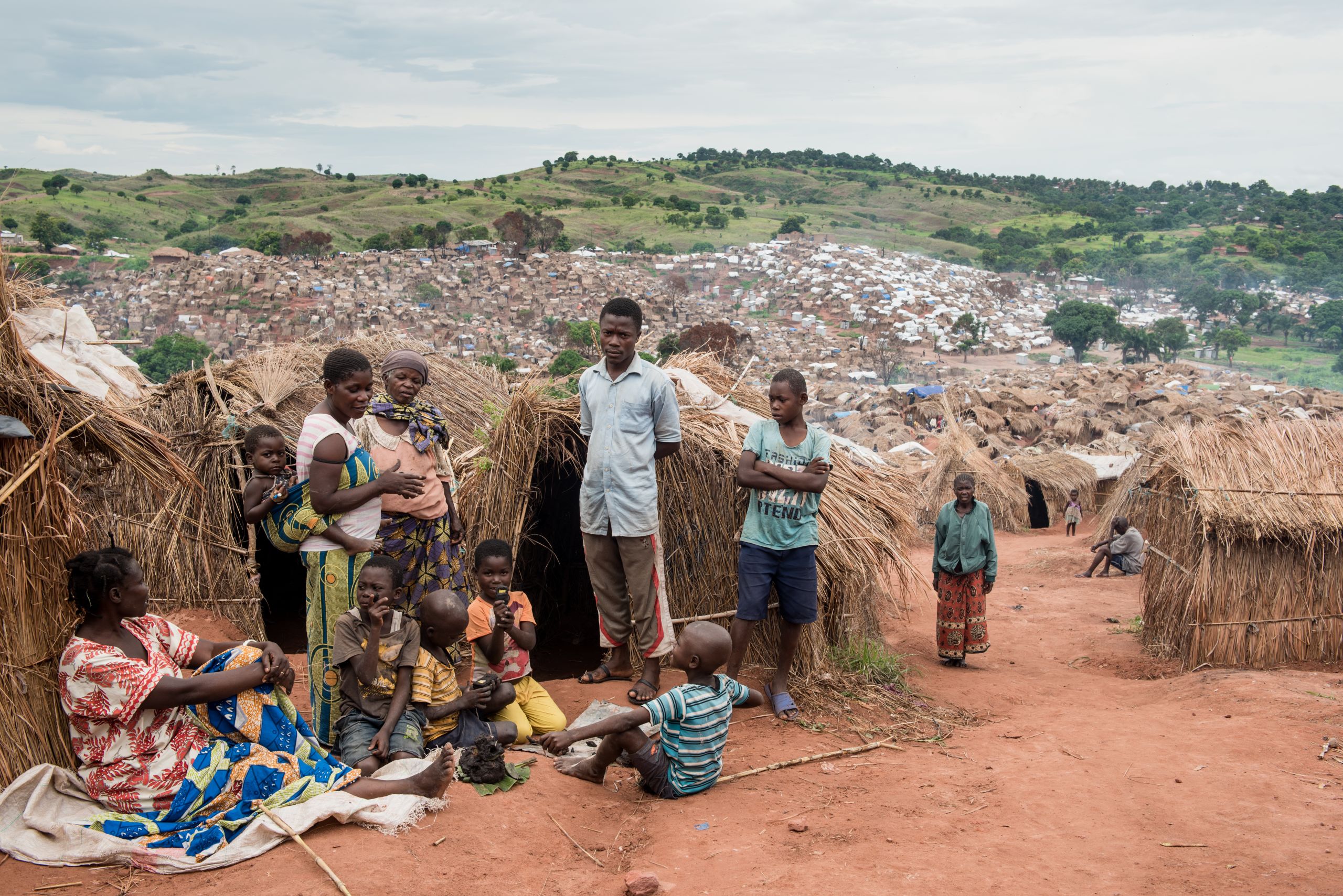 The Katanika camp is located outside of Kalemie, DR Congo, and houses about 70,000 people who have fled from the violence in the country. Photo: Christian Jepsen/NRC